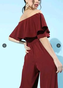 Maroon Casual Jumpsuit