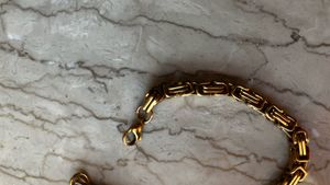 Gold Byzantine Link Bracelet