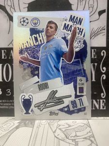 TOPPS MATCH ATTAX RODRI RAINBOW PARALLEL CARD