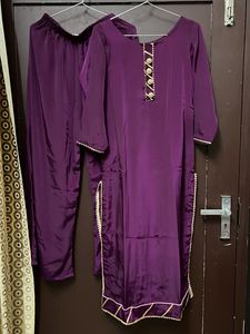 Purple suit With Palazzo