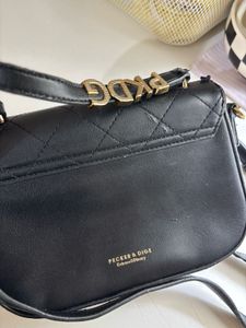 black quilted bini bag