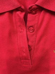 Red Stretch Girls&#39; Polo Shirt