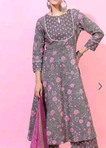 Vishudh Floral Printed Kurti Set For Women