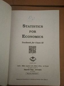 Statistics For Economics Class 11th NCERT Book