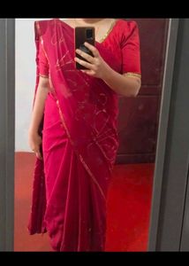 Beutiful Red Saree