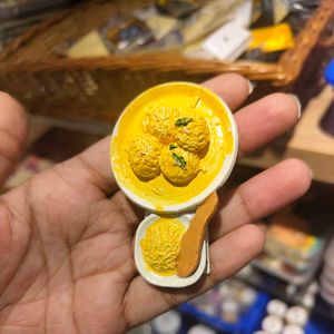 Mango Icecream Scoop Fridge Magnet