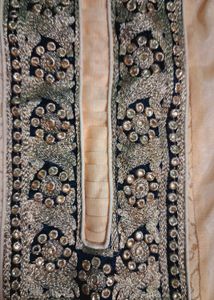 Peach Embroidered Anarkali Dress