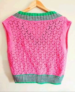 Magenta Colour Vest Size-40