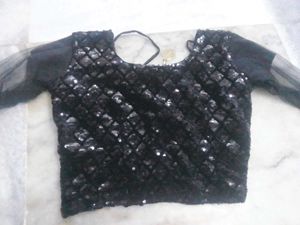 A Black Sequein Blouse