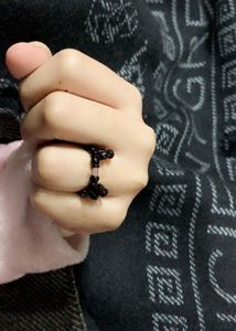 Cute Beaded Cat/ Kuromi Ring