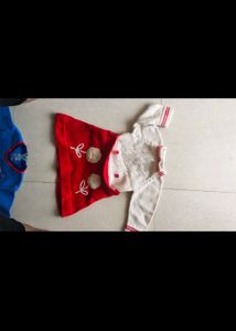 Combo Of 2 Wool Fancy Frock N Skirt Top