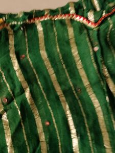 Green Striped Dupatta