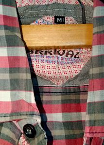 Pink &amp; Grey Checkered Shirt