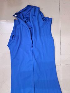 Elegant Blue Midi Dress