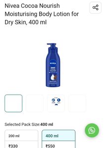800ML NIVEA COCOA LOTION