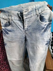Whitish Blue Denim Jeans.