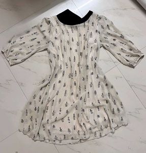 Patterned Mini Dress