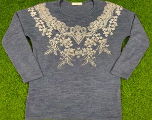 Imported Elegant Embroidered Top