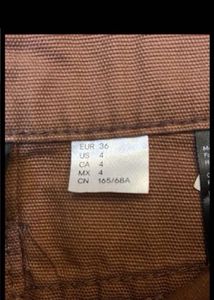 Corduroy Brown Mini Skirt