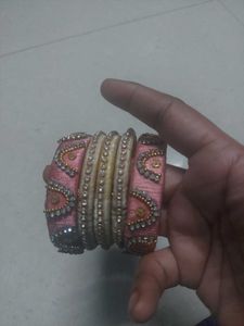 Handmade Beaded Bangles - Set of 5