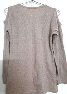 KOREAN STYLE BROWN KHAKI MIX TOP!