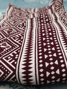 Maroon Kurta