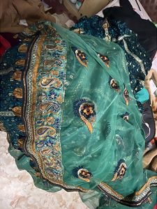 Flared Embroidered Lehenga Saree