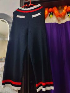 Chic Colorblock winter Knit Pants