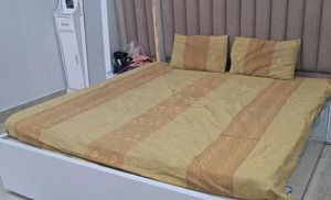 Beautiful Jaquard Cotton Double Bedsheet Set
