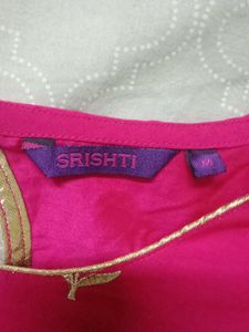 Pink Embroidered Kurta and dupatta