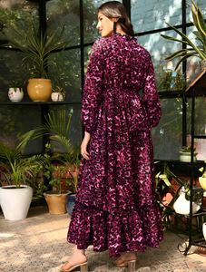 Elegant Animal Print Maxi Dress