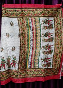 FANCY COTTON SAREE WITH JORI WORK