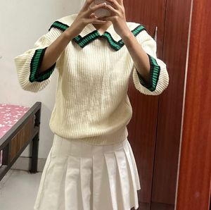 Sailor Collar Knit Sweater