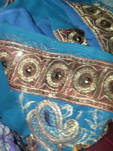 Blue Heavy Saree