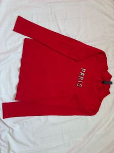 Red Paris Long Sleeve Top