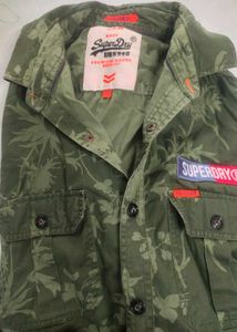 Superdry Navy Premium Goods Shirt - Size M