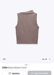 Zara Asymmetric Neck Top