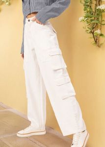 White Cargo Pants