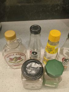Mixed Empty Glass Bottles