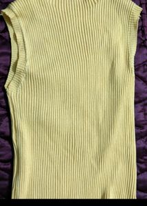Women Stretchable Knitted Ribbed Top