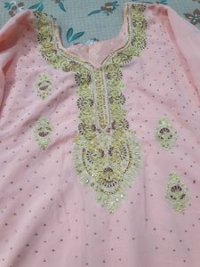 embroided sharara set