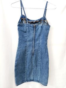 Bodycon denim dress from H&amp;m