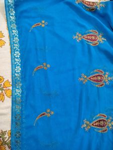 Firozi Blue Saree