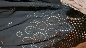 New/Unused Embroidery 🪡 Trendy Black Gown