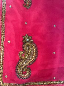 Saree With Stitch Blouse