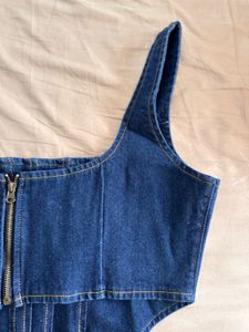 Denim Corset Top