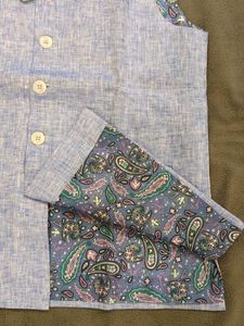 L - Light Blue Nehru Jacket