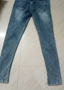 Jeans With Shoulder Belt For Girl
