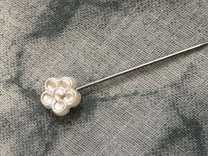 Hijab Pearl Pins | Vintage Floral Lapel Pin