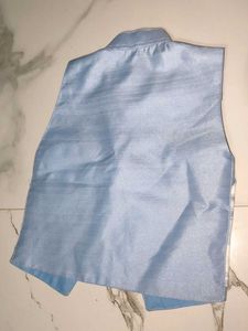 Blue Plaid Vest - Kids Formal Wear